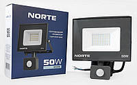 Прожектор NORTE Spotlight 1-NSP-1225 50W 6500К з датчиком руху
