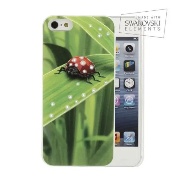 Чохол накладка FaceCase SWAROVSKI для iPhone 5 Ladybug