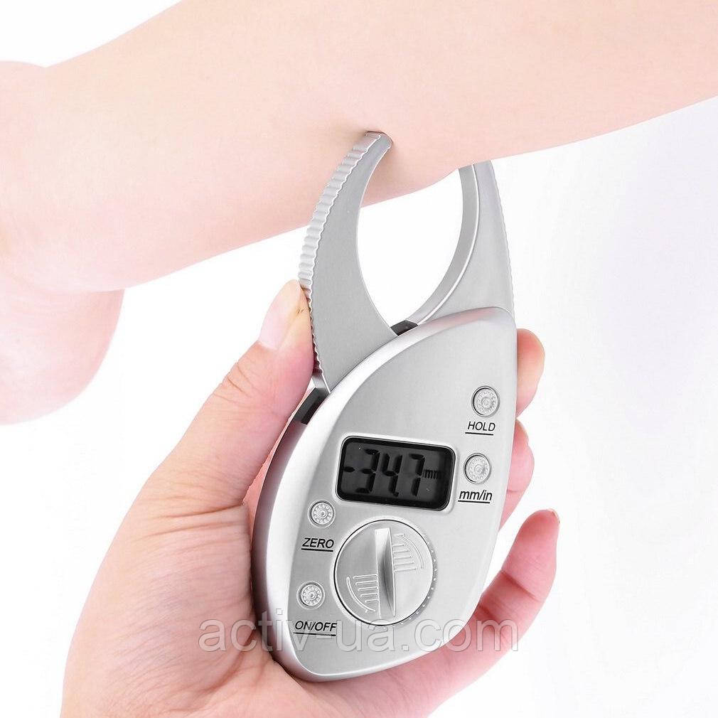 Калипер цифровой Digital Body Fat Caliper, жиромер, измеритель толщины жировой складки - фото 1 - id-p32100035