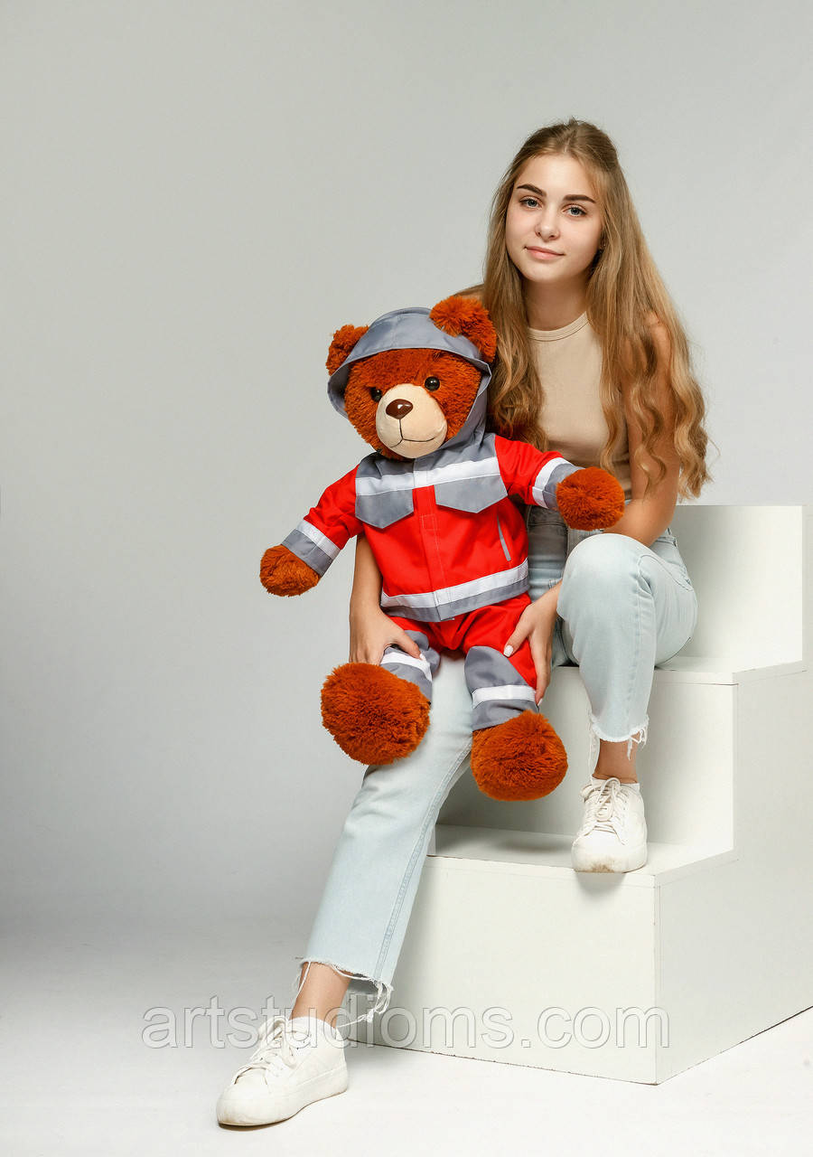 М’яка іграшка «Ведмедик - рятувальник"