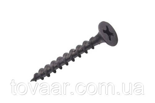 Купить Саморез для гипсокартона 4,8*95 по дереву фосфатированный (пач ...