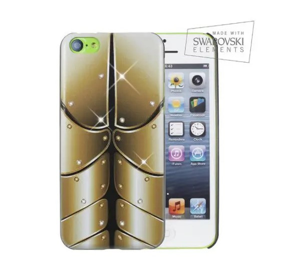 Чохол накладка FaceCase SWAROVSKI для iPhone 5C Iron