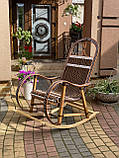 Крісло качалка "Магнат" плетена з лози та ротангу, фото 3