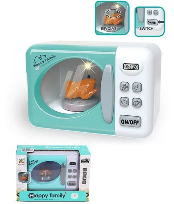 Мікрохвильова піч із курочкою, обертається підставка