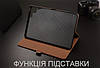 Чохол для будь-якої моделі планшета  з натуральної шкіри протиударний вологостійкий книжка з підставкою "GRAVITY" Темно-коричневий, фото 5