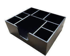 Барний органайзер для кафе 30х25х11см (8 відділень, тип 2) чорний, фото 2