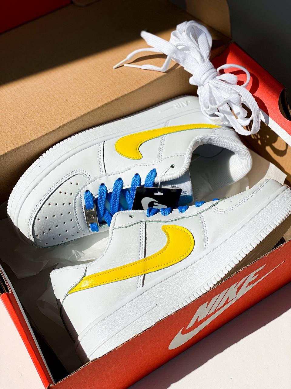 Blue yellow white air force 1 2025