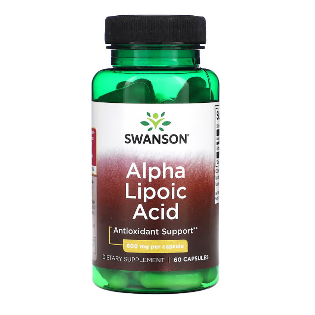 Swanson Alpha Lipoic Acid 600 mg 60 Caps