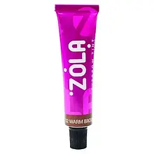 ФАРБА ДЛЯ БРІВ ІЗ КОЛАГЕНОМ ZOLA 02 (темно коричнева). 15 МЛ