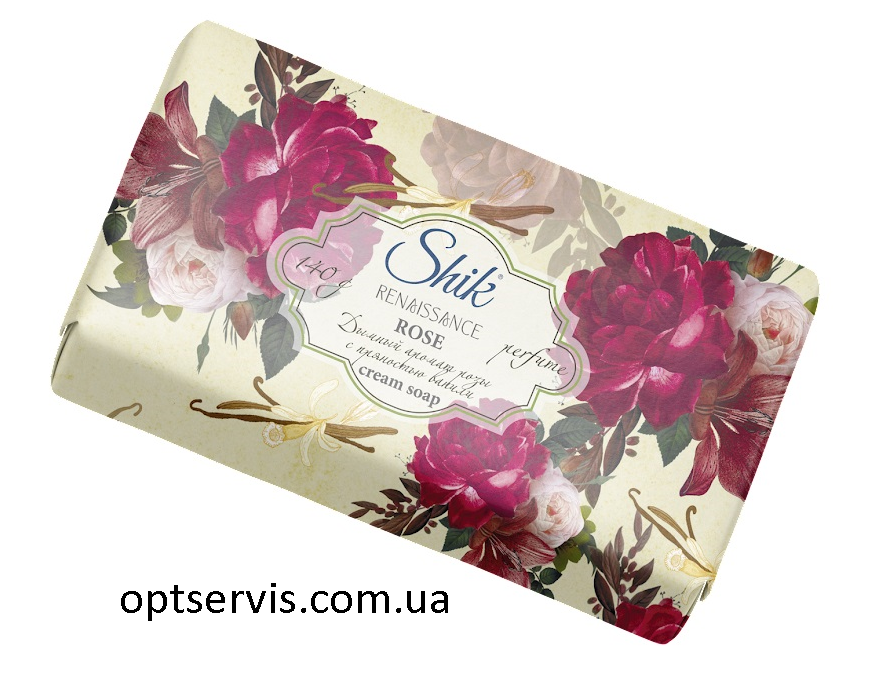 Крем-мило туалетне Shik Renaissance троянда 140 г, фото 1