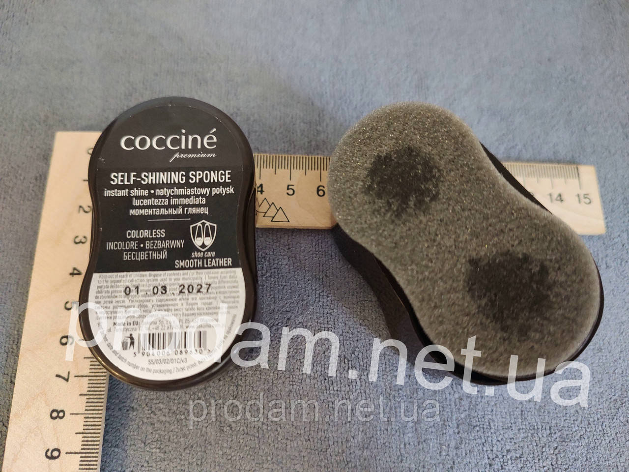 Губка автоблиск для обуви бесцветная Coccine SELF-SHINING SPONGE мини - фото 3 - id-p1783718241