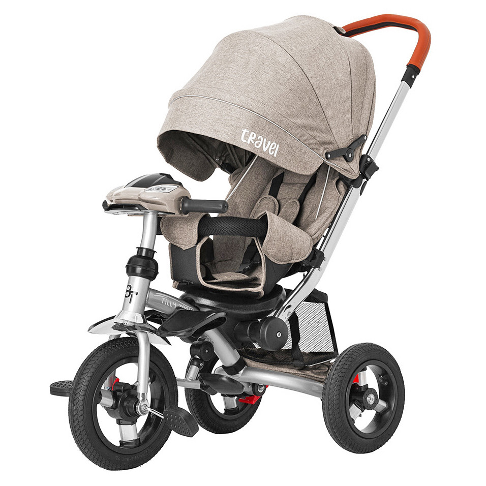Дитячий триколісний велосипед Travel, «Tilly» (T-387/1), колір Beige (бежевий)