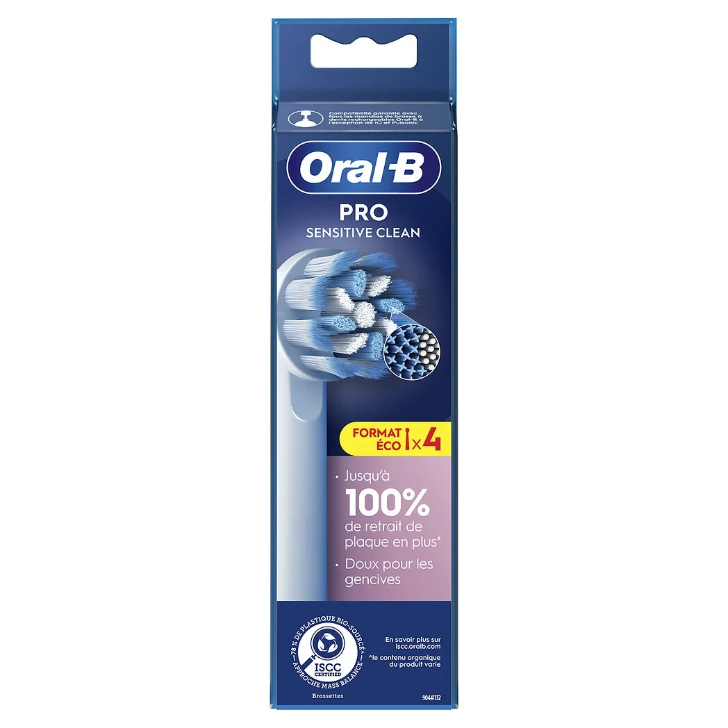 Сменные насадки для электрической зубной щетки Oral-B EB60RX PRO Sensitive Clean 4 шт - фото 2 - id-p1887991407