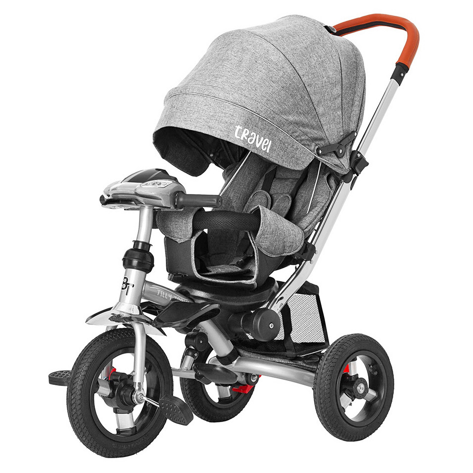 Дитячий триколісний велосипед Travel, «Tilly» (T-387/1), колір Grey (сірий)