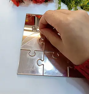 Набір з 9 акрилових дзеркальних пазлів ., фото 3