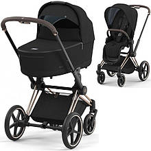 Cybex Priam 4.0 коляска 2 в 1 Sepia Black шасі Rosegold