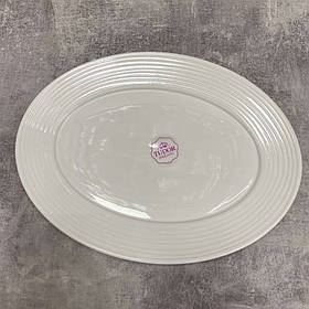 Блюдо овальне 32 см Tudor TU2306-1 порцелянове