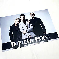 Плакат з рок групою "Depeche Mode" 49 см х 34 см