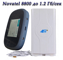 Комплект 4G+LTE+3G WiFi Роутер Verizon MiFi Novatel 8800 до 1.2 Гб/сек з антеною MIMO 2×9dbi