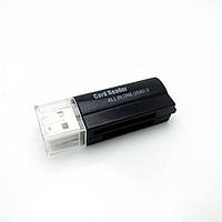 Кардридер USB 2.0 TRY компактный чёрный новый гарантия 12мес!