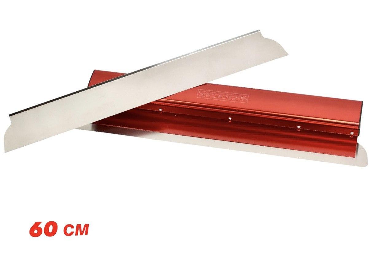 Механизированный шпатель со сменным лезвием Profter SU 60 red (60 см 0.3+0.5мм) шпатель для разглаживания стен - фото 1 - id-p1502694622
