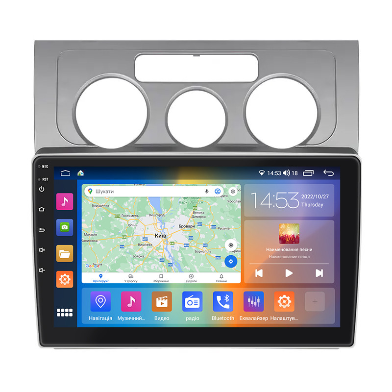 Штатна магнітола Lesko для Volkswagen Touran I Рестайлінг 2006-2010 екран 10" 4/64Gb CarPlay 4G Wi-Fi GPS 5 шт.