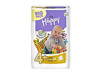 Підгузки дитячі 62шт (Happy) № 4 maxi plus(9-20кг) TM BELLA