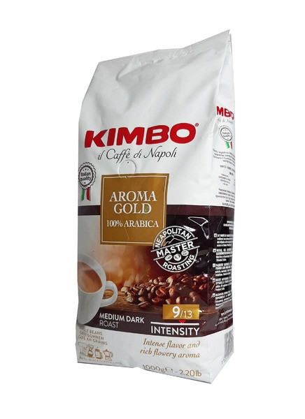 Кофе в зернах KIMBO Aroma Gold 100% Arabica, 1кг - фото 1 - id-p1888025564