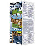 Bestway 56725 каркасний басейн 488 х 122 см, фільтр-насос 5678л/ч, сходи, тент, фото 7