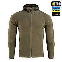 M-Tac мужская тактическая флисовая оливковая кофта худи Polartec Sport Dark Olive для спортсменов и военных