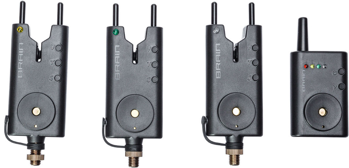 Набір сигналізаторів Brain Wireless Bite Alarm B-1 3+1, фото 1