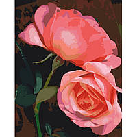 Картина по номерам 40х50 см. Розы Совершенные краски AC13109