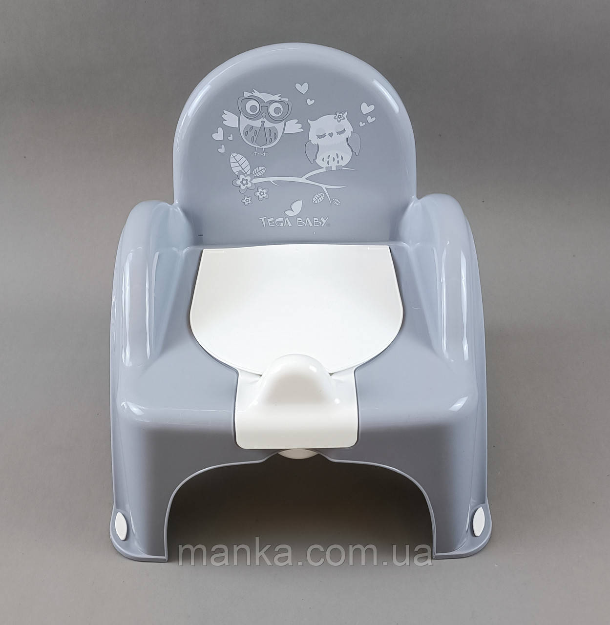 Горщик-стільчик "Сова" (сірий) SO-010-106 TEGA, фото 1