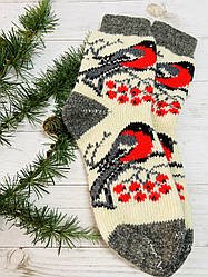 Шкарпетки жіночі з овечої шерсті снігурі