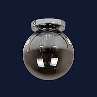 Потолочный светильник с пепельным плафоном 756XPR150F-1 CR+BK