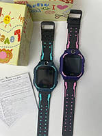 Детские смарт часы Q19 Smart Baby watch с GPS водонипроницаемые Зелёный цвет + подарочная упаковка