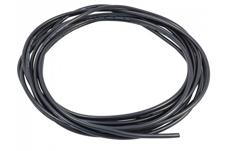 Провід силіконовий QJ 12 AWG (чорний), 1 метр amc