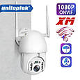 Зовнішня поворотна IP WiFi камера Unitoptek XMW-N02 1080P Onvif. iCSee, фото 2