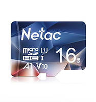 Профессиональная оригинальная карта памяти micro SD Netac 16Gb P500 A1 class 10.