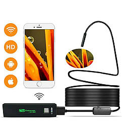 Wi-Fi ендоскоп з HD камерою 1200P Ø 8 мм 1 метр (жорсткий)