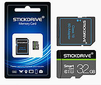 Stickdrive micro SD 32 Gb class 4 + адаптер