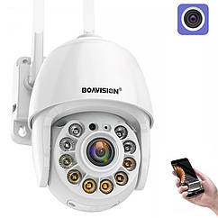 Охоронна поворотна Onvif Wi-Fi IP-камера спостереження Boavision HX-HD22M102M. CamHi Pro