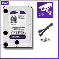 Жесткий диск Western Digital WD Purple WD10PURX 1TB для систем видеонаблюдения