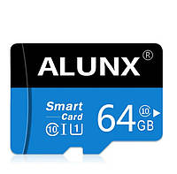Оригинальная карта памяти micro SD Alunx 64Gb U1 class 4.