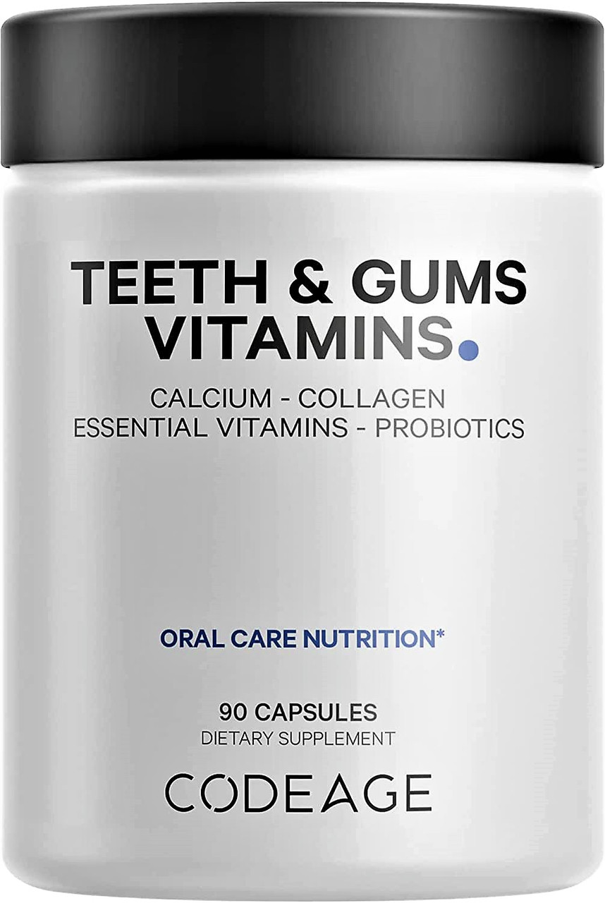 CodeAge Teeth & Gums Vitamins / Вітаміни для здоров'я зубів і ясен 90 капсул, фото 1