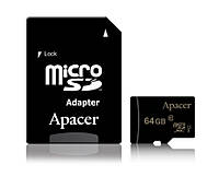 Карта памяти Apacer microSDXC 64GB UHS-I U1 Class 10 + SD адаптер