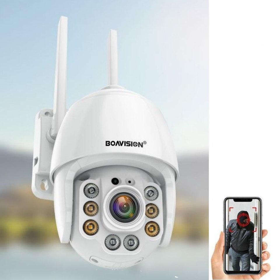 Охоронна поворотна Onvif Wi-Fi IP камера спостереження Boavision HX-HD22M102M-N. CamHi Pro