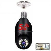 Камера лампа Sdeter 03B5G E27 IP 2.4G/5G Wi-Fi под цоколь E27 c ночным видением и датчиком движения. Yi iot