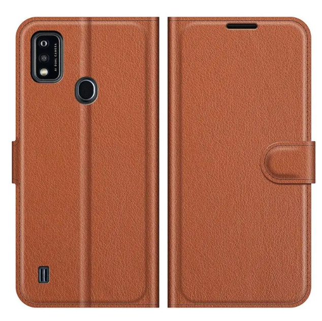 Чохол книжка Lichee для ZTE Blade A51 коричневий