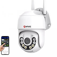 Охоронна поворотна Wi-Fi IP Onvif камера HFWVISION P4S-X2-SG 2MP. iCSee